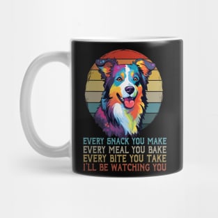 I'll Be Watching You Border Collie Bliss, Stylish Tee Mug